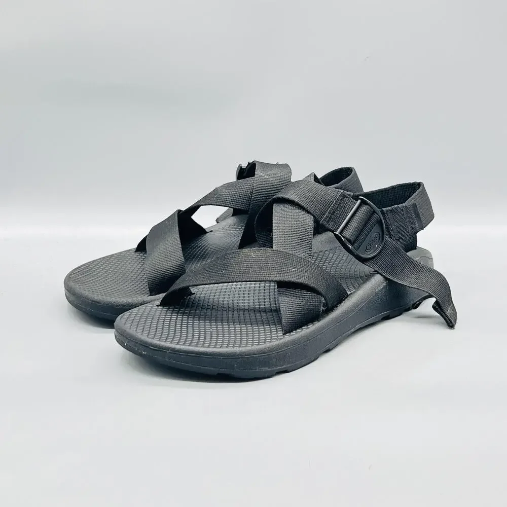 Chaco Sandals Mens 10 Black Adjustable Strap Slip On Sport Hiking Outdoor Shoes